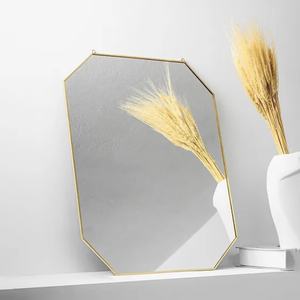 <b>Antique</b> Luxury Modern Brass <b>Wall</b> <b>Mirror</b> Handmade Irregular Shaped with Brass Frame for Home Decor and Hanging - Product Image 2