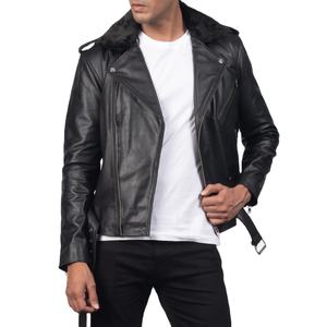 Chaqueta de cuero popular para hombre Temporada de invierno de cuero genuino con chaqueta de posición de logotipo frontal para hombres 2026 - Product Image 5