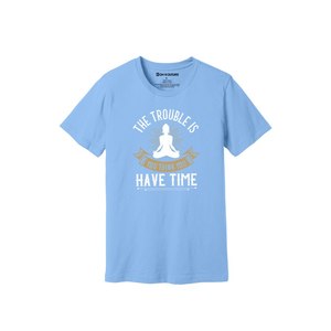 Camiseta informal de algodón 100% con impresión de temas de Buda en 3D, 12 opciones de color, 160-180, colocación de diseño personalizable GSM pesado - Product Image 1