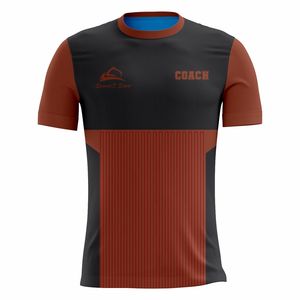 Entrenador de logotipo personalizado para camisas Tejido de punto Diseño de impresión Unisex Deportivo de secado rápido Proveedor mayorista en todo el mundo - Product Image 1