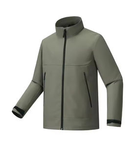Veste Softshell Légère pour Homme Randonnée Imperméable Respirante Coupe-Vent Doublure en Polaire Fermeture Éclair - Product Image 5