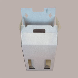 5pcs Brown Corrugated Cardboard Box Case 27x18H40cm for Serving 6 <b>Bottles</b> 750ml Beverages Elegant Beverage Serving Sets - Product Image 4