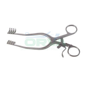 Rétracteurs vétérinaires réutilisables en acier inoxydable de haute qualité avec poignée confortable pour la chirurgie animale - Product Image 1