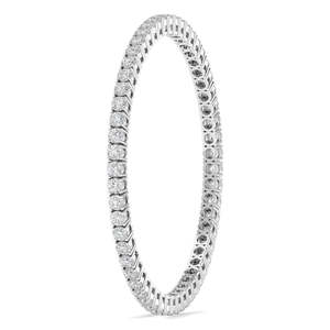 Exclusivement conçu en argent sterling 925 Leb Grown Diamond Bangles VVS Clarity Gold Pearl pour les femmes-pour des cadeaux ou des fêtes - Product Image 1