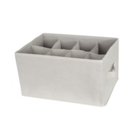 Caja de Almacenamiento de Ropa Plegable Ecológica MA44, 8 Compartimentos, Color y Logotipo Personalizables, Organizador Multifuncional para Armario