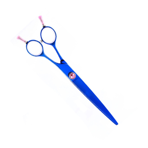 Tijeras alemanas de acero inoxidable de 7,5 \ "para el cuidado de mascotas, punta de hoja afilada recubierta de Color azul, tornillo ajustable, herramienta de belleza para reposapiés - Product Image 4