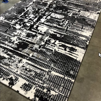 Tapis turc Gaziantep Shaggy Adiva 100% polypropylène, imperméable, pour extérieur, avec support en jute, épaisseur de poils moyenne 0,4-0,6 pouces.