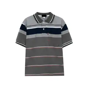 Camiseta polo masculina, moda, logotipo personalizada, estampada, manga curta, bordada, personalizada