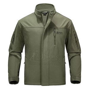 Chaqueta Softshell transpirable ligera para hombre hecha a medida-Chaqueta de invierno de poliéster de nailon de alta calidad para venta en línea - Product Image 1