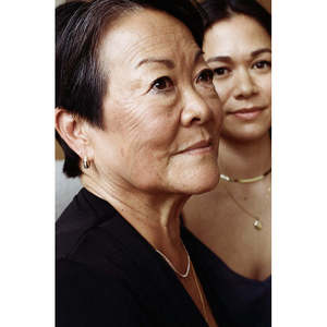 ต่างหูเพชรทรงหยดน้ำแบบห่วง - Product Image 6