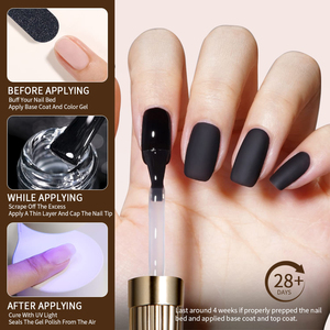 R S Nail 10ml Top Coat Mat Anti-Transfert Effet Velours Non Collant pour Vernis à Ongles Gel Chrome - Product Image 4