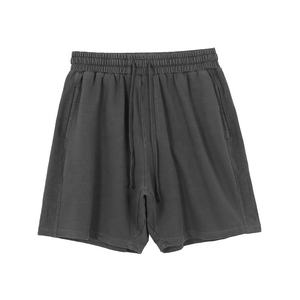 Vente en gros de shorts d'été solides en coton de qualité supérieure pour hommes avec logo personnalisé XS-6XL taille moyenne respectueux de l'environnement respirant séchage rapide fitness - Product Image 2