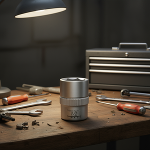 Hazet 1/2'' 6-Point Square <b>Socket</b> with Traction Profile and Knurling - Product Image 3