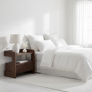 Mesa de Noche Tradicional Convertible de Madera de Teca 100% Sólida - Muebles de Interior de Alta Calidad para Dormitorio, Sala de Estar, Escuela y Comedor - Product Image 1