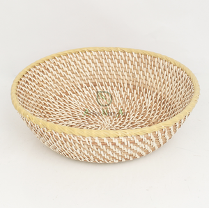 Ensemble de bols de service en rotin naturel de conception de luxe personnalisé durable pour la cuisine à manger - Product Image 1