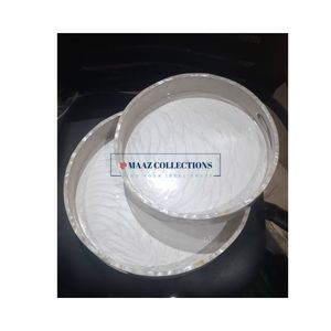 Plateaux de service modernes en nacre de luxe Design contemporain unique pour la maison et les cadeaux Plateaux décoratifs en gros - Product Image 5