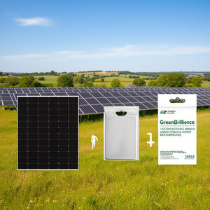 Panel Solar Monocristalino PERC BIPV GreenBrilliance de 130W con Certificado TUV y Marco de Aluminio Plateado - Product Image 3