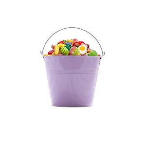 Vase en métal moderne et élégant, seau en métal galvanisé avec poignées, vase à fleurs pour cadeaux de mariage, décoration intérieure et extérieure - Product Image 3