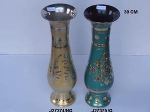 แจกันดอกไม้ทองเหลืองชั้นเลิศของตกแต่งที่ทำด้วยมือหรูหราสำหรับห้องรับประทานอาหารห้องนอนและสำนักงานตกแต่งโต๊ะ - Product Image 4