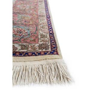 Aalam Hand Knotted Wool & <b>Silk</b> Rugs <b>Red</b> & Orange Medallion Rectangle Puzzle Patterns for Home for Living Room Hallway-Pae-4113 - Product Image 4