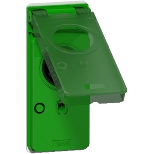 Para SCHNEIDER ELECTRIC EVLINK PKG T2, Enchufe Transparente Verde EVP1PSS2, Repuesto para Enchufes y Tomas de Corriente Serie EV - Product Image 1