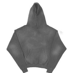 Sweat à capuche unisexe de haute qualité, 80% coton 20% polyester, délavé effet soleil, coupe ample courte, zippé, respirant, imprimé 3D - Product Image 6