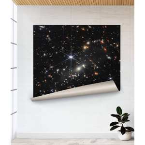 Impression sur verre trempé NASA Deep Field : Décoration sur toile avec vue spatiale, affiche enroulable - Product Image 1