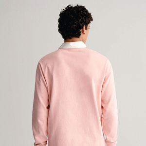 Vêtements d'équipe de rugby personnalisés, manches longues, poids lourd, respirant, 100% coton biologique, maillot de rugby pour homme - Product Image 4