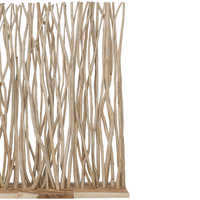 Paravent de style luxueux en teck massif avec un design artistique pour la décoration de jardin