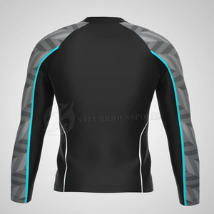 Protège-éruption à manches longues pour hommes avec protection UPF 50 + Logo personnalisable et design respirant Sublimation personnalisée - Product Image 4