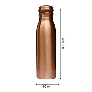 Bouteille en cuivre pur avec vernis mat pour les avantages pour la santé humaine bouteille d'eau étanche avec vernis pour les usages quotidiens à la maison - Product Image 1