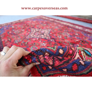 Alfombra de lana persa roja suave elegante de alta calidad para la decoración del hogar envío rápido tamaño grande acolchado y Reversible - Product Image 5