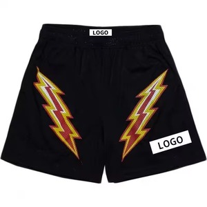 Pantalones Cortos Deportivos de Malla Tejida de Alta Calidad para Hombre, Sublimados Personalizados, Transpirables, de Secado Rápido, con Cintura Elástica para Gimnasio y Verano - Product Image 1