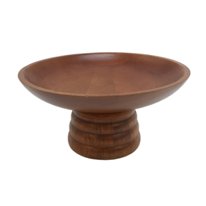 Bol à fruits décoratif unique en bois de forme ronde pour ustensiles de cuisine de table bol à salade maison et hôtels nourriture et collations bols de service - Product Image 1