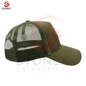 Chapeaux de camionneur sportifs avec logo personnalisé en gros avec tissu à motif personnalisé personnalisé - Product Image 2