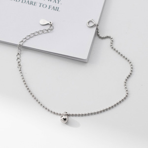 Minimalist Bead <b>Chain</b> <b>Bracelet</b> Simple Everyday Jewelry Sterling <b>Silver</b> 925 - Product Image 1