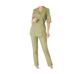 New High Ranking Hot Selling Custom Logo V-Neck Knitted Comfortable <b>Nurse</b> <b>Scrubs</b> Uniforms T-Shirts <b>Scrub</b> Suits for Unisex - Product Image 1