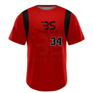 2025 Venta al por mayor Camiseta de béisbol con logotipo personalizado Diseño de alta calidad Su propio nombre y número Camiseta de béisbol - Product Image 1