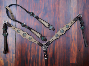 Bandeau de cheval occidental en cuir de qualité supérieure pour selles occidentales Headstall en cuir Smart 100% véritable cuir véritable - Product Image 2