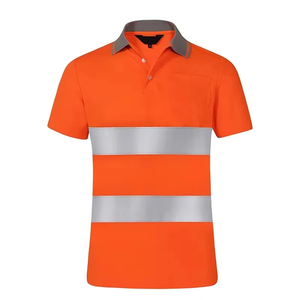 Camiseta de seguridad de poliéster de alta visibilidad personalizada 2025, mono de trabajo de seguridad reflectante de manga corta resistente para hombres, directo de fábrica - Product Image 5
