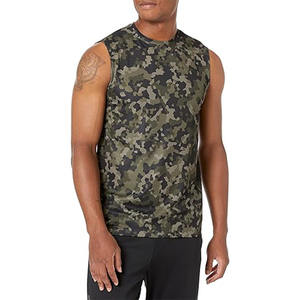 Expanza Industry Débardeurs d'entraînement pour hommes Vêtements de sport d'été sans manches Vêtements de sport unis Hauts viraux pour la musculation - Product Image 1