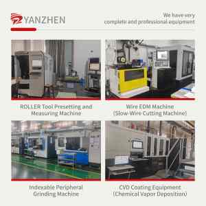 Yanzhen TPEX3307 Fresa de alta precisión Herramienta de corte de acero de aleación resistente al desgaste Insertar HRC65HRC 10-12 Ángulo de hélice - Product Image 5