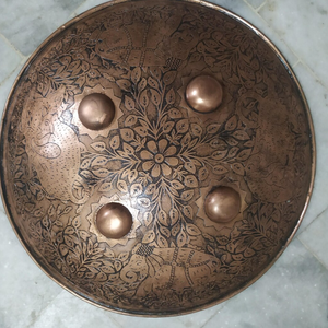 หนึ่งในโล่เหล็กสไตล์วินเทจที่หายากสำหรับตกแต่งบ้านอุปกรณ์ตกแต่งผนังโล่ของขวัญสำหรับคนรักสงคราม - Product Image 2