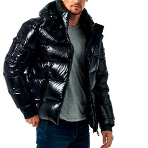 Chaqueta acolchada para hombre de calidad superior de gran venta con nuevo diseño de cremallera pesada y plumón de burbujas: una nueva adición elegante - Product Image 3