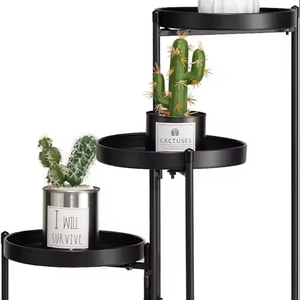 Soporte de macetas de 3 niveles para el hogar, jardín, balcón, decoración, maceta de Metal, estante de la mejor calidad - Product Image 1