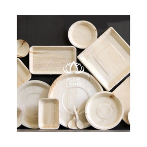 Assiettes jetables Areca Leaf de qualité supérieure, un accent étonnant pour les rassemblements formels, une alternative durable aux récipients en mousse - Product Image 1