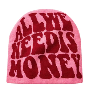 Gorro de Jacquard con logotipo personalizado, gorro de punto con estampado completo para hombres y mujeres, gorro de invierno para viajes, deportes al aire libre, escenas informales - Product Image 3