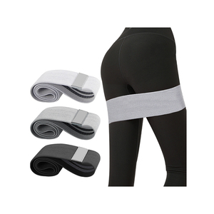 Bandas de resistencia de tela elástica gruesa antideslizante para gimnasio y ejercicio con logotipo personalizado - Product Image 3