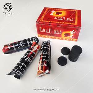 Top Choice Premium Coconut Shisha Carbón Cubo redondo Patrón de concha Hecho a máquina Barbacoa Carbón Hecho en Vietnam - Product Image 5