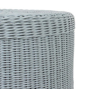 Elegante Mueble Auxiliar de Ratán Tejido a Mano, Estante de Almacenamiento de Mimbre Natural de Dos Niveles para Sala de Estar, Dormitorio, Muebles para el Hogar - Product Image 3